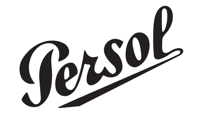 لوگوی برند عینک Persol با طراحی کلاسیک ایتالیایی