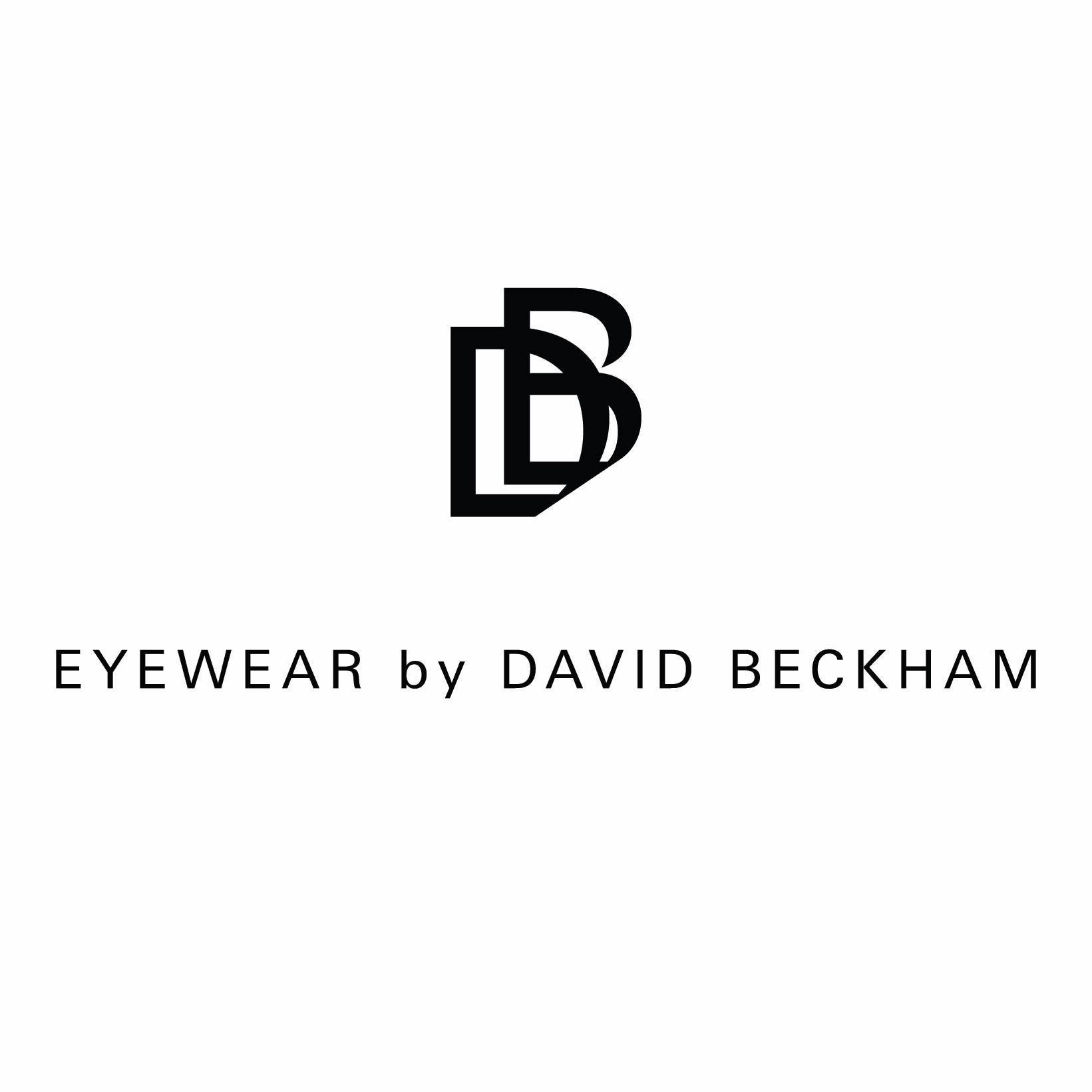 لوگوی برند عینک دیوید بکهام (David Beckham) با طراحی تایپوگرافی مینیمال