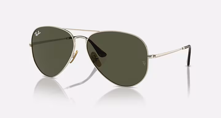 عینک آفتابی ری‌بن RB8089 Aviator Titanium |  Ray-Ban